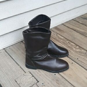 Vintage 80s Dexter Dark Brown Fall Boots Size 7 USA made EUC